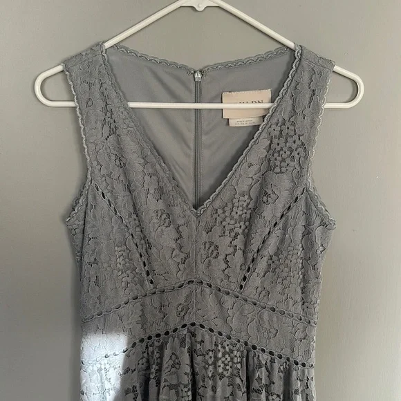 blue lace dress maxi Blue Lace Front Dress